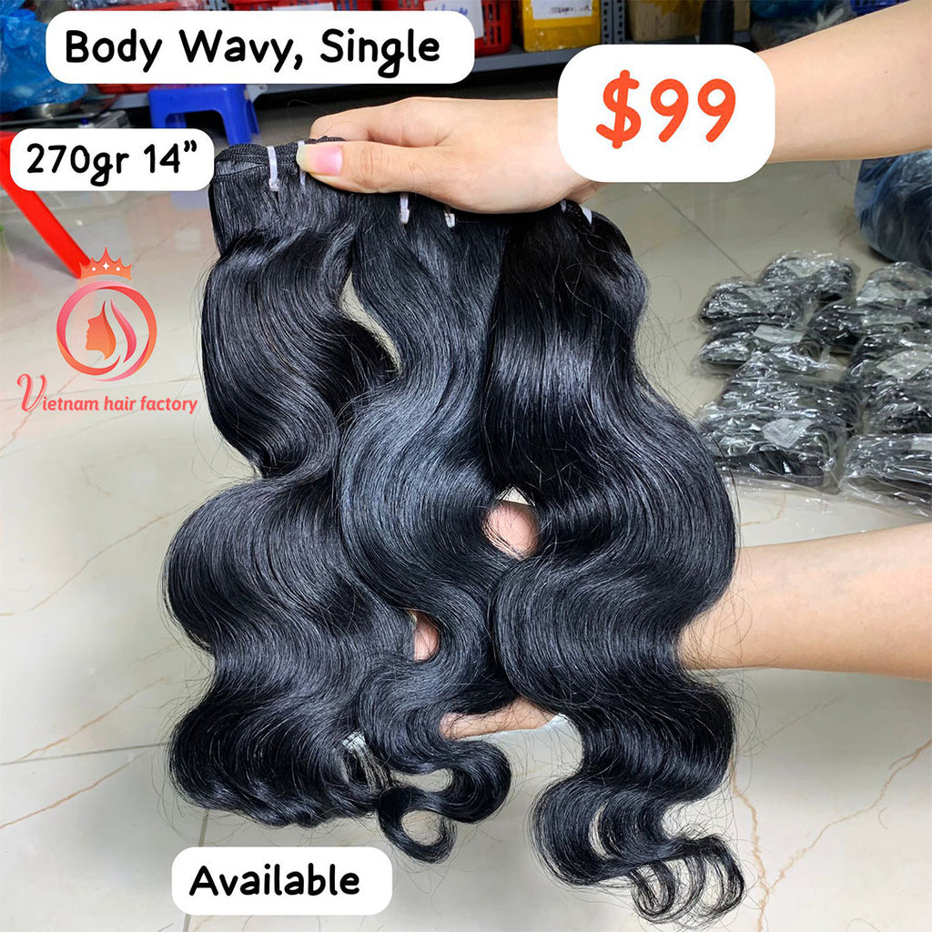 270g 14" Body wave Single drawn