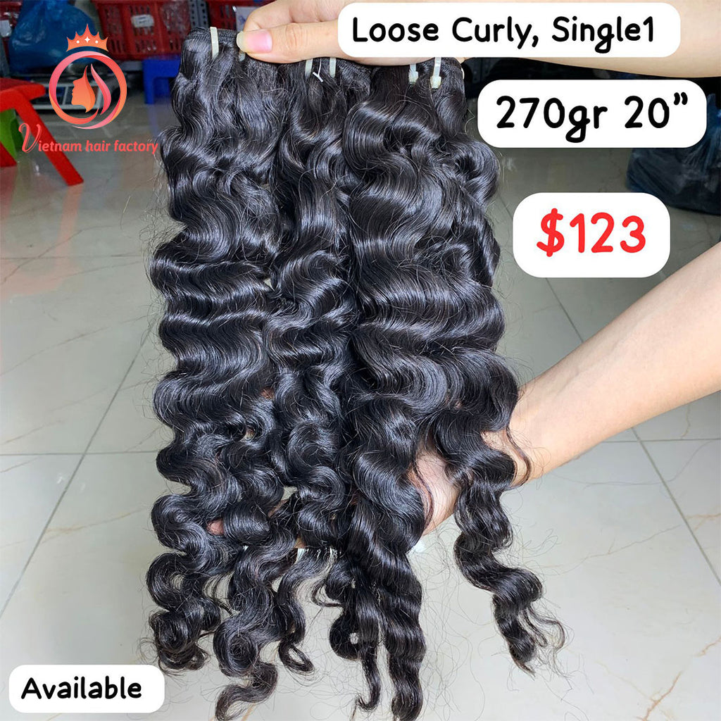 270g 20" Loose curly Single 1