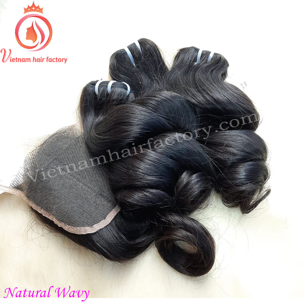 Natural Wavy Vietnamese hair cheap price